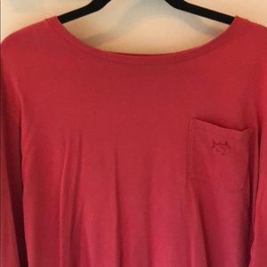 Southern Tide Red Long Sleeve Tee